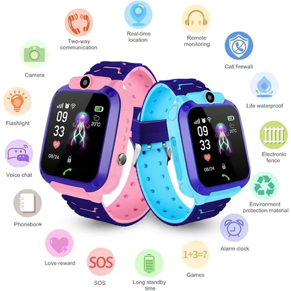 Cross-Border Q12 Smart Children's Watch with Gps, Waterproof, and Phone Features, Can Insert Sim Card, Children's Phone Watch - Image 3