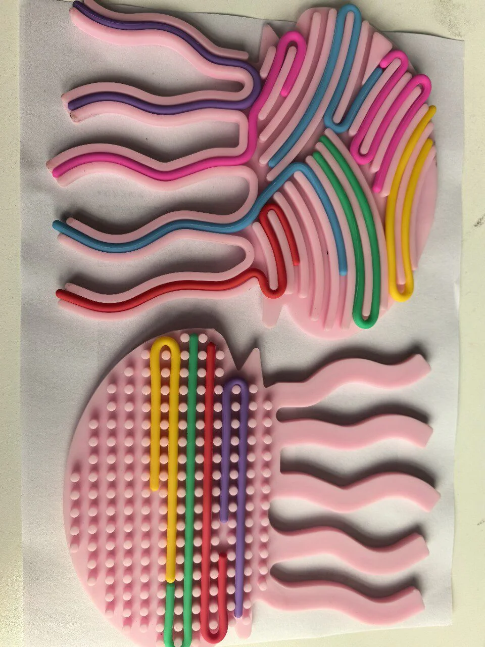 2025 New Double-Sided Silicone Children's Educational Toy Sensory Stress Relief Board Sensory Activity board