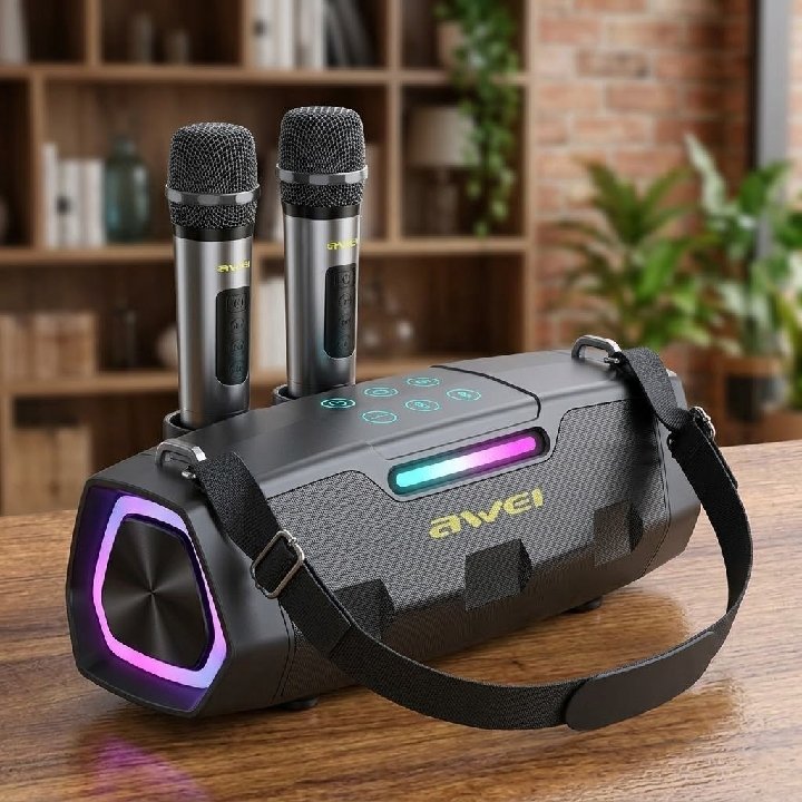 Awei KT28 Portable Karaoke Bluetooth Speaker – 30W - Image 3