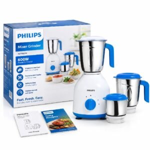 PHILIPS Mixer Grinder with 3 Jars, 600 Watt - HL7555/00 (Celestial Blue/ Bright white) PH-1016-MG
